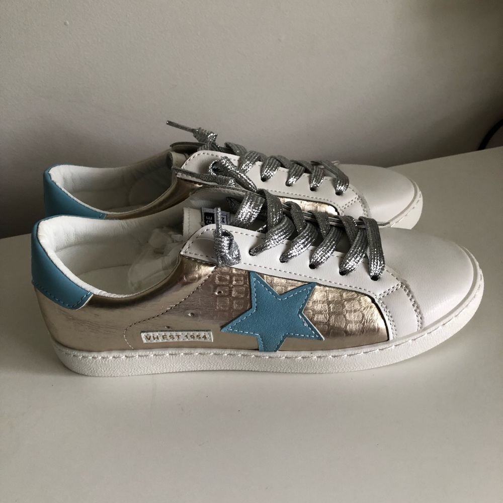 NEW Vintage Havana Bianca Sneaker Women Nude Croc